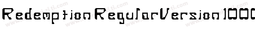 Redemption RegularVersion 1000字体转换